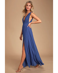 Heavenly Hues Royal Blue Maxi Dress